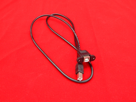 Кабель, удлинитель USB Type B-B, 100см, с креплением на корпус