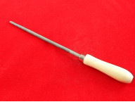 Напильник СИБРТЕХ, 200 мм, круглый, деревянная ручка