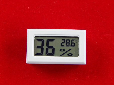 Датчик температуры и влажности с дисплеем (Белый)