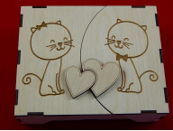 Шкатулка Два влюбленных котенка