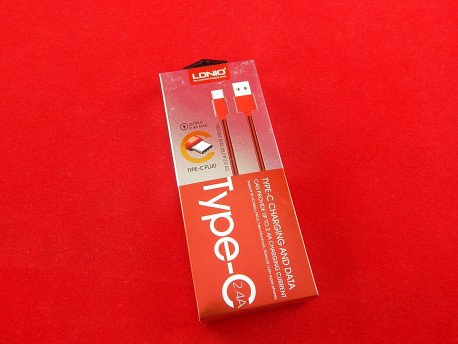 Кабель LDNIO USB Type-C - USB красный 1 м