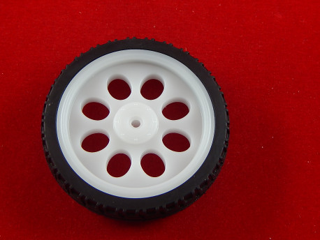Пластиковое колесо с шиной (Ø65 мм)