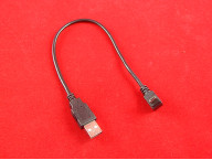 Кабель USB А - нижний угловой Micro B (0,25 м)