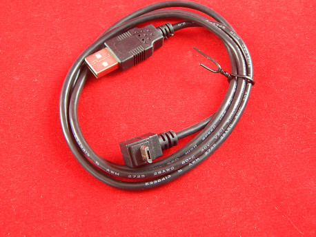 Кабель USB А - верхний угловой Micro B (1 м)