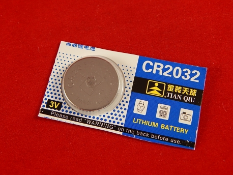 CR2032 (DL2032), Элемент питания литиевый, 3В