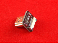 Штекер HDMI угловой на плате - шлейф