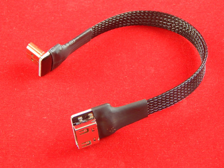 Кабель HDMI-HDMI угловой (20см)