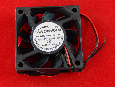Snowfan YY6015H12S, Вентилятор, 60 мм, Черный