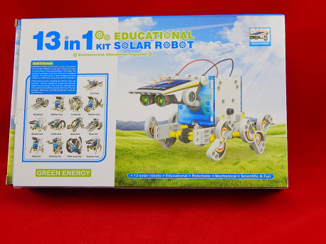 Конструктор Solar 13 в 1 для создания 13 роботов, работающих на солнечных батареях