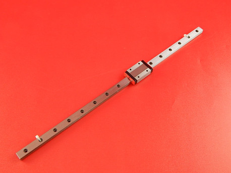 Линейный подшипник (каретка) и профильный минирельс MGN12H (400 мм)