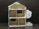Кукольный домик двухэтажный с мансардой, верандой и террасой