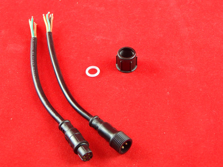 Разъем на кабеле 4pin 0,75 - контакты под пайку 40 см (с герметичным соединением)