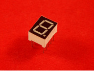 7-сегментный LED индикатор (0.39", Красный, Общий катод)