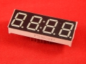 Четырёхразрядный цифровой индикатор (часовой, общий катод)