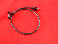 Кабель с креплениями USB-A (мама) на USB-A (папа), черный, 50 см