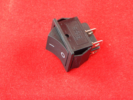 KCD4 Переключатель черный ON-OFF (15A 250VAC) 4P