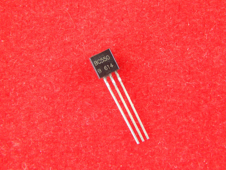 BC550 Биполярный транзистор NPN, 50 V, 0.1A, TO92