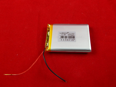Литий-полимерный аккумулятор 3.8В, 6000мАч, с защитой, 115473