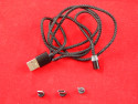 Магнитный кабель (Lighting, Type-C, Micro-USB), SZX...M-7, с LED-подсветкой