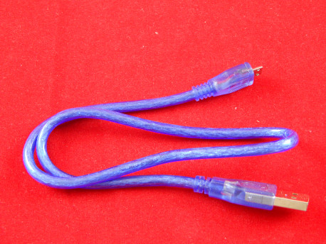 Шнур USB A - micro USB (Синий)