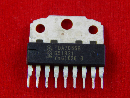 Микросхема TDA7056B мостовой аудиоусилитель с электронным управлением громкостью, 5Вт