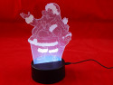 3D Светильник Дед Мороз