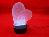 3D Светильник LOVE Сердце