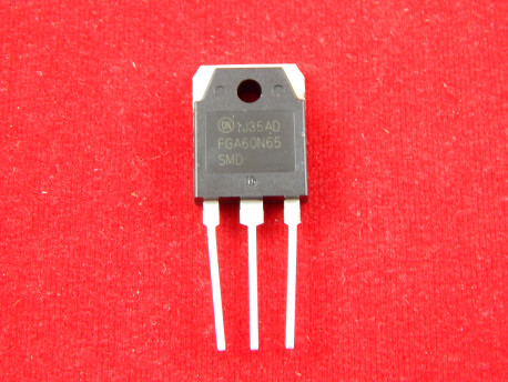 FGA60N65SMD, биполярный транзистор IGBT, 650В, 120А, 600Вт