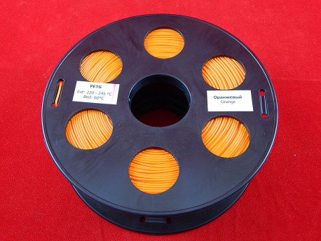 Оранжевый PETG пластик Bestfilament 1 кг (1,75 мм) для 3D-принтеров