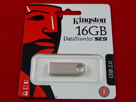 USB Флеш-накопитель Kingston DTSE9H, 16GB, 2.0, серебристая