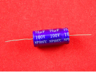 Электролитический конденсатор SPT, 100V, 75uF, 105°C
