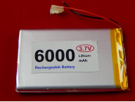 Аккумулятор литий полимерный (Li-Pol) 6000мАч 3.7В