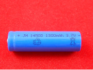 Аккумулятор 14500, 3.7V 1300mAh, li-ion без защиты