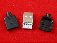 USB-A, Вилка на кабель в корпусе