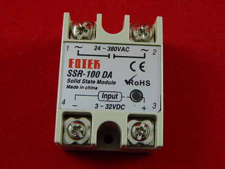 Твердотельное реле FOTEK SSR-100DA, 100A, 380В (DC-AC), однофазное