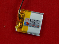 Аккумулятор Li-Pol 3.7В, 150mAh, 23x23x3мм