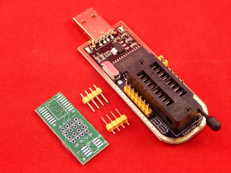 Программатор 24 EEPROM и 25 SPI FLASH на CH341A USB