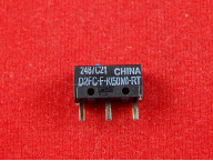 Микропереключатель D2FC-F-K(50M)-RT, 6V, 1mA, с синей кнопкой
