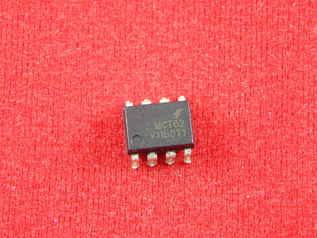 MCT62, Оптоизолятор 5кВ, транзисторная оптопара, 2 канала, DIP-8