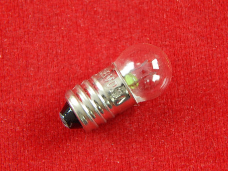 Лампа E10 для фонаря, 3.8В, 0.3A