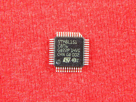 STM8L151C8T6 Микроконтроллер 8-Бит, 16МГц, 64КБ, LQFP-48
