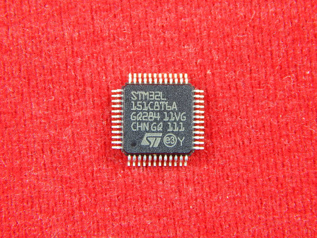 Микроконтроллер STM32L151C8T6A, LQFP-48