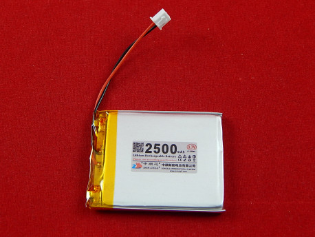 Аккумулятор литий полимерный (Li-Pol) 2500мАч 3.7В