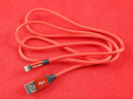 Кабель Awei CL-60 в оплетке, USB-Lightning, красный, 1 м