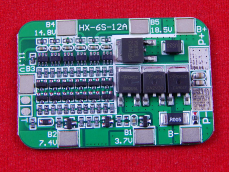 BMS 6S, Контроллер заряда-разряда Li-ion 18650, 12А