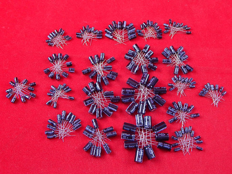 Набор алюминиевых электролитических конденсаторов, 20 видов, по 10 штук