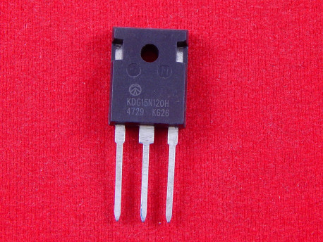 IGBT транзистор KDG15N120H, N-канальный, 1200V, 15A, TO-247