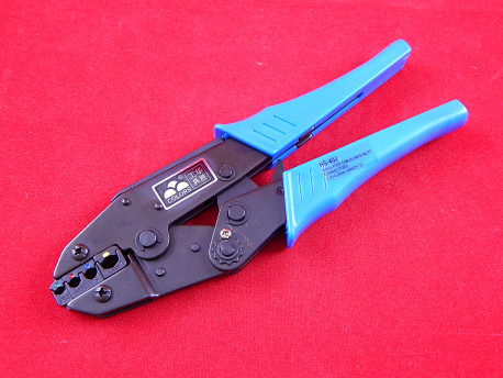 Кримпер для опрессовки наконечников клемм и гильз HS-40J, синий