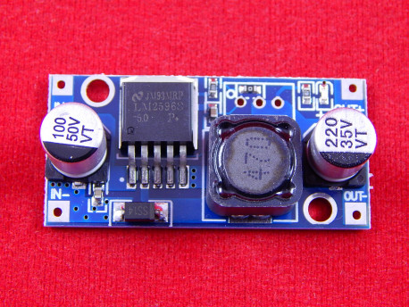 DC-DC понижающий преобразователь на LM2596, 5V, без потенциометра