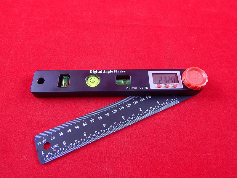 Цифровая угловая линейка 4 в 1, электронный гониометр 230 мм .